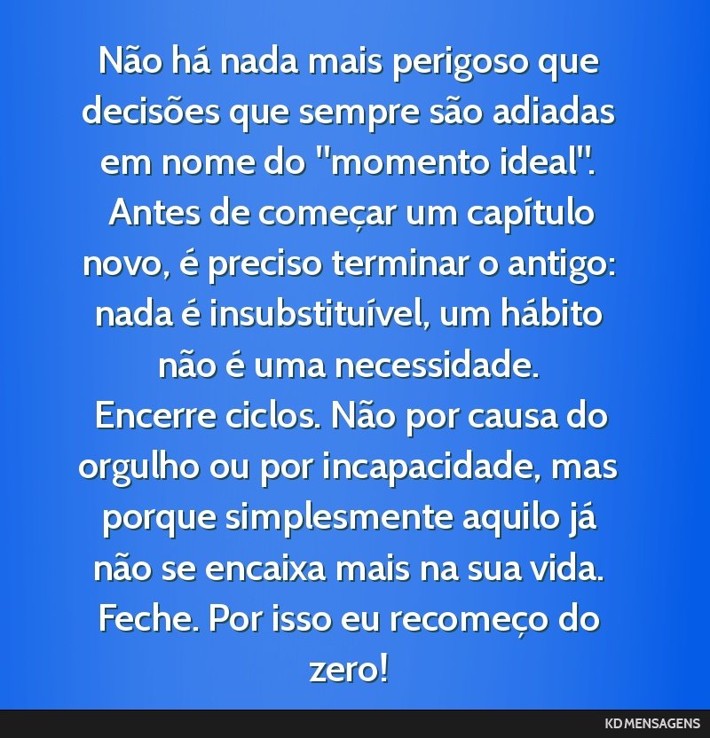 motivação para novos ciclos