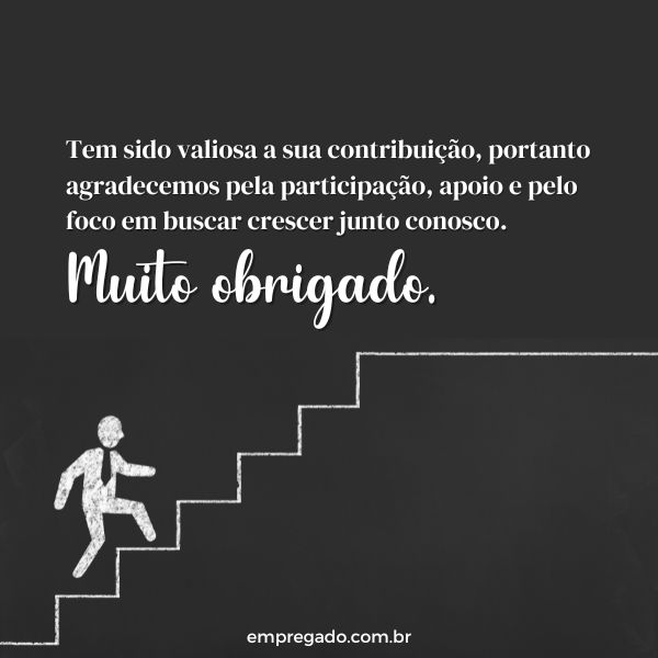 agradecimento a equipe