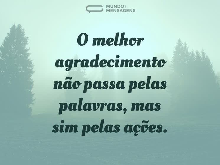 agradecimento pessoal