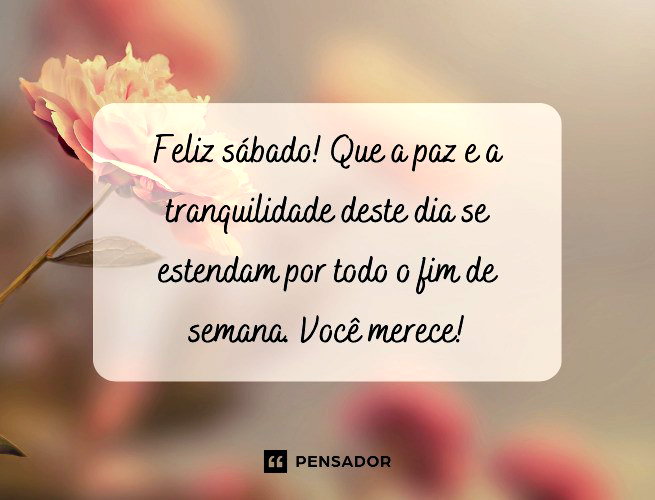 mensagens de sábado para namorado(a)