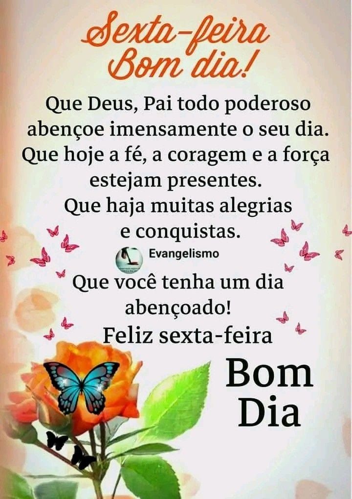 mensagem sexta abençoada por deus