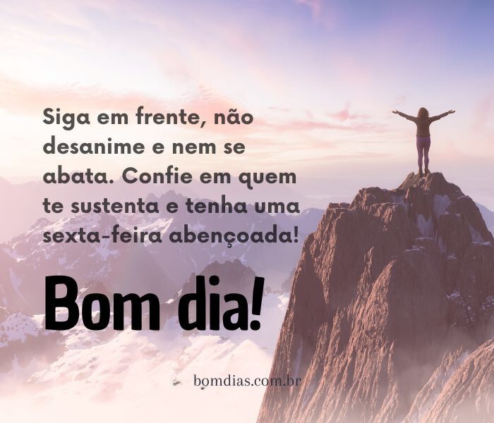 mensagens de fé para sexta-feira