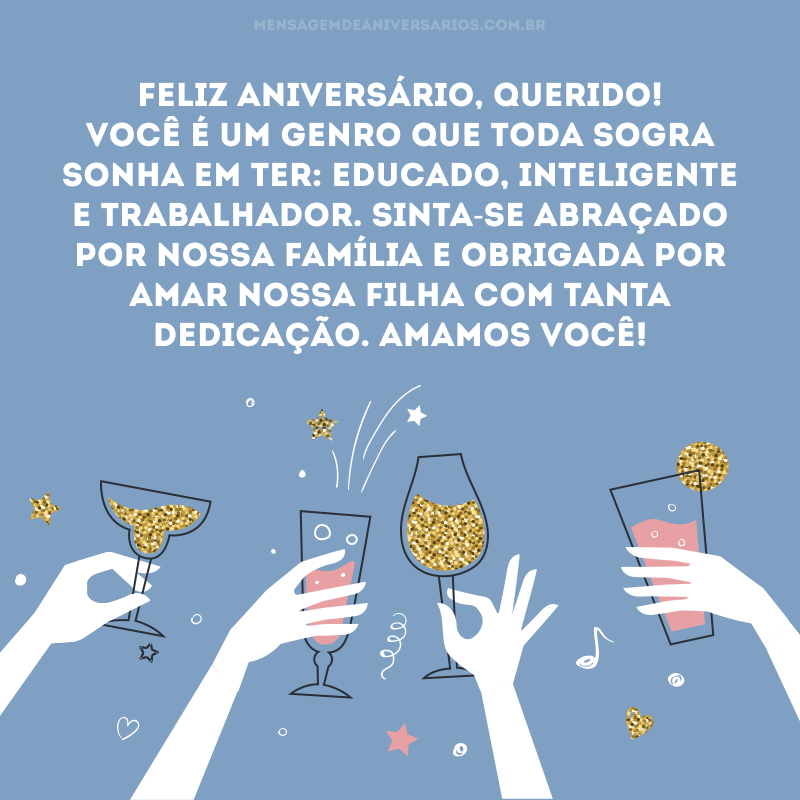 feliz aniversário genro sogra