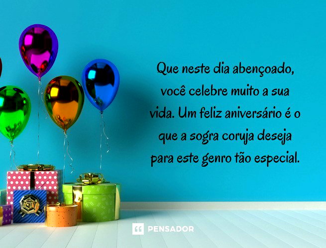cartão de aniversário genro