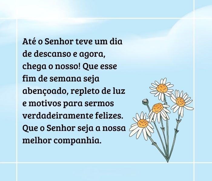 cartões de bom final de semana