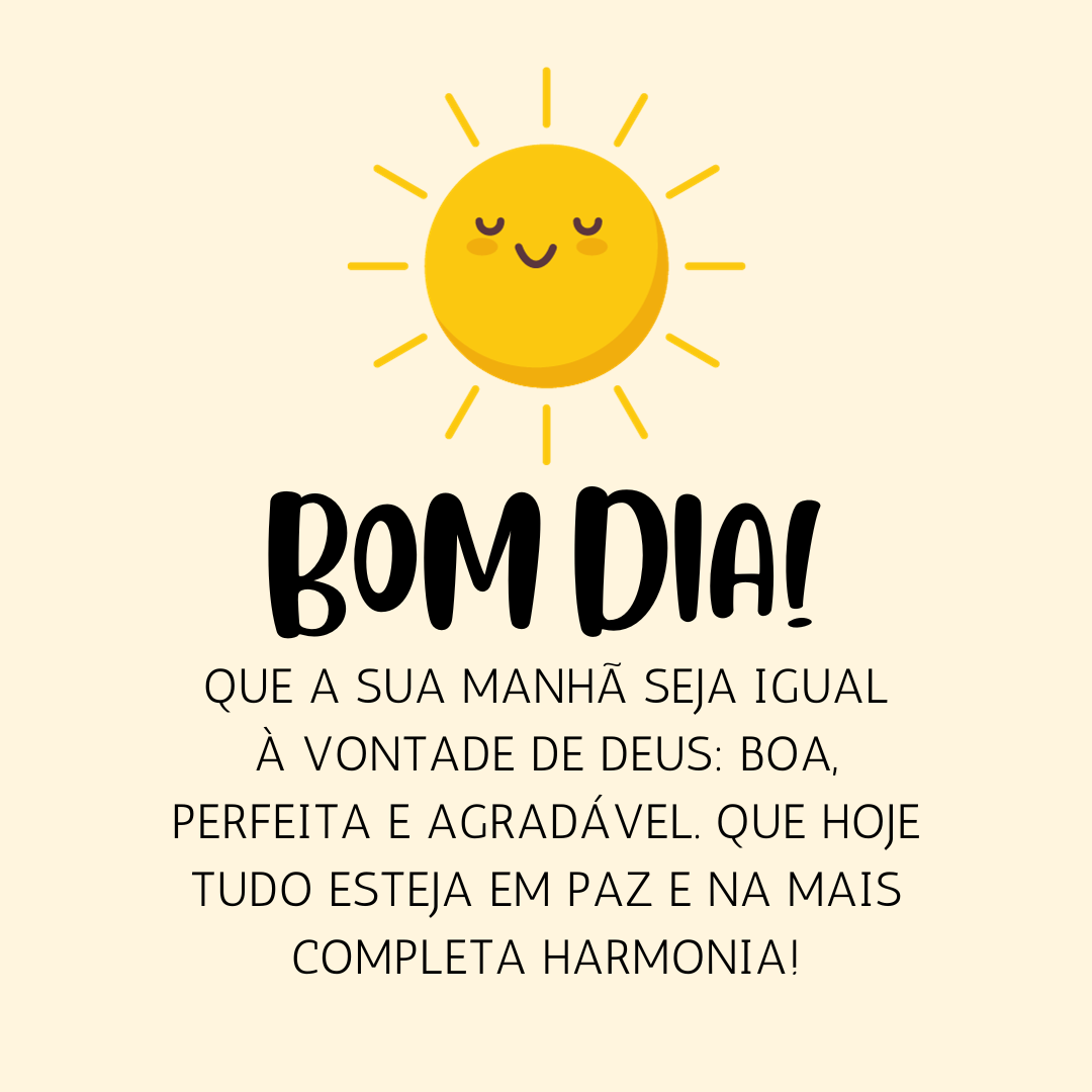 bom dia inspirador