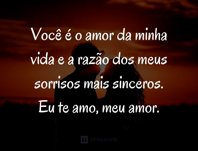 mensagem de amor para o namorado