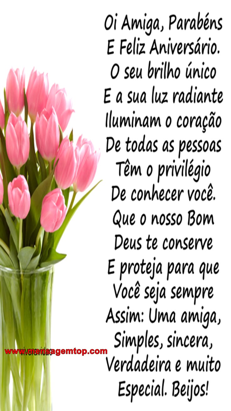 homenagem de aniversário para amiga