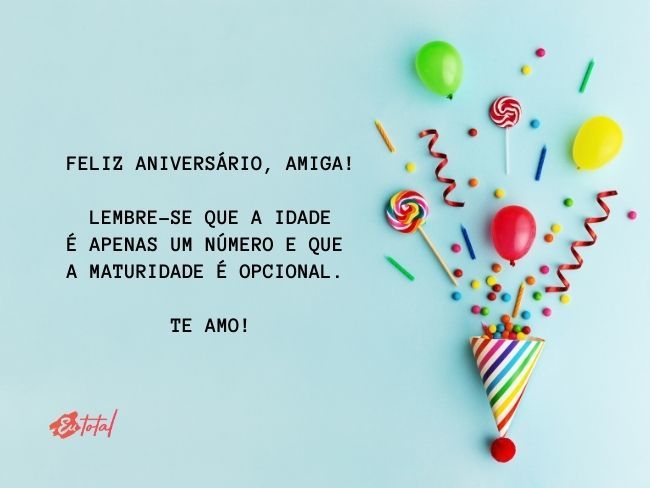 aniversário amiga virtual
