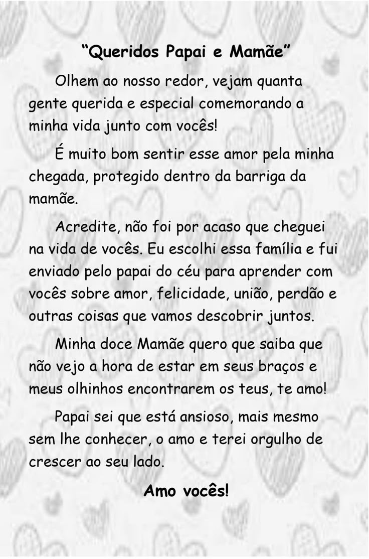 frases para chá revelação