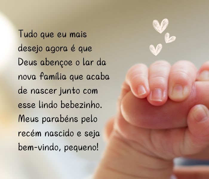 frase para nascimento de bebê