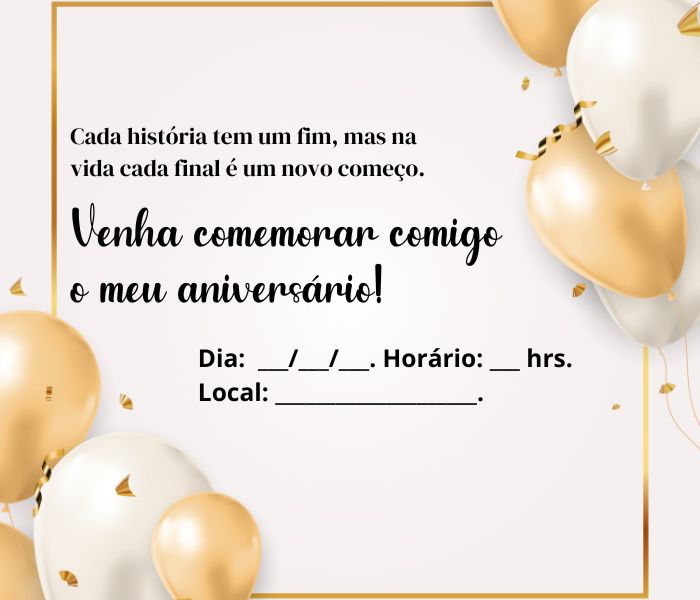 frases para convite de 15 anos