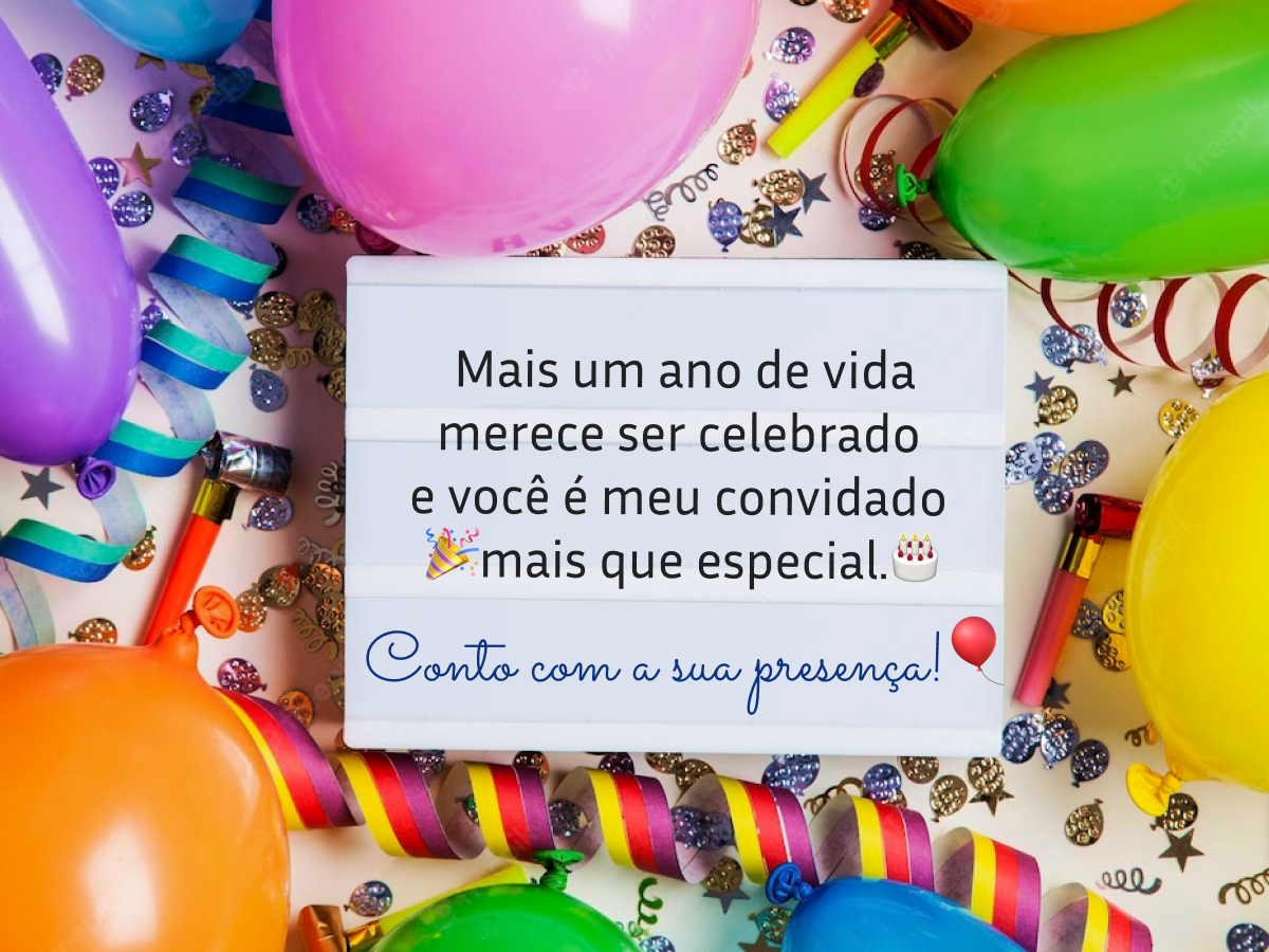 texto criativo para convite de festa