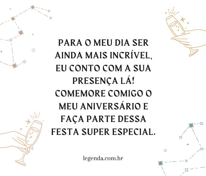 como escrever convite de aniversário infantil