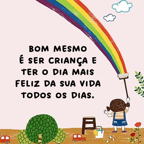 mensagens para fotos de crianças