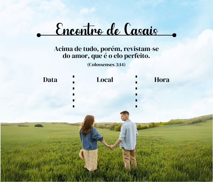 reflexão para encontro de casais