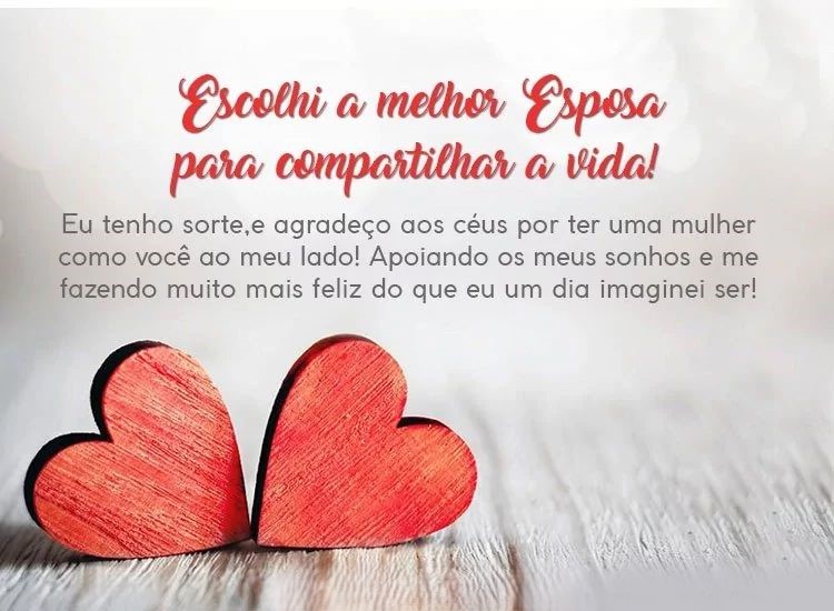 mensagens românticas para esposa