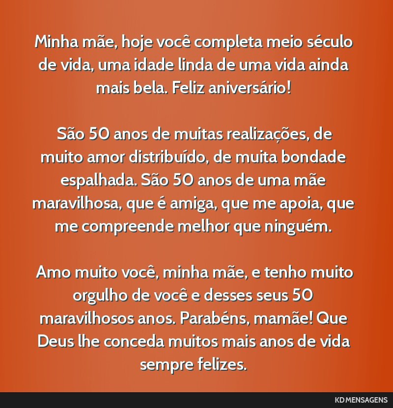 frases de aniversário para mãe