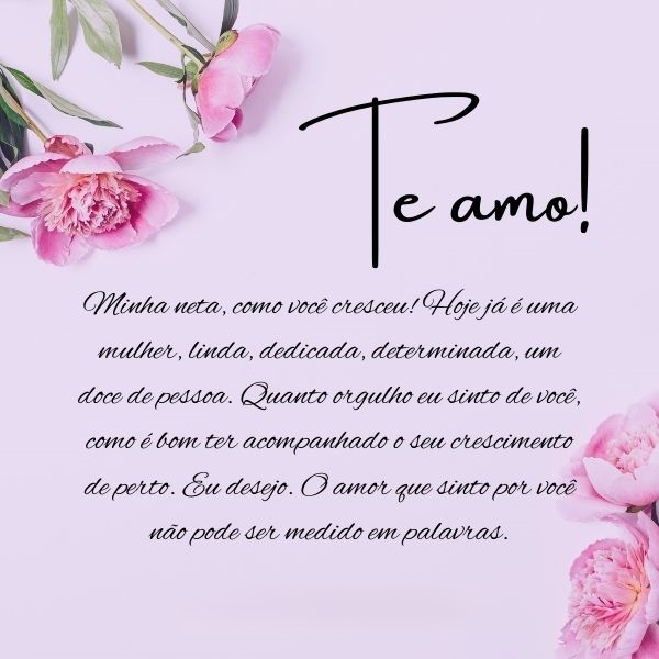 frases para neta querida