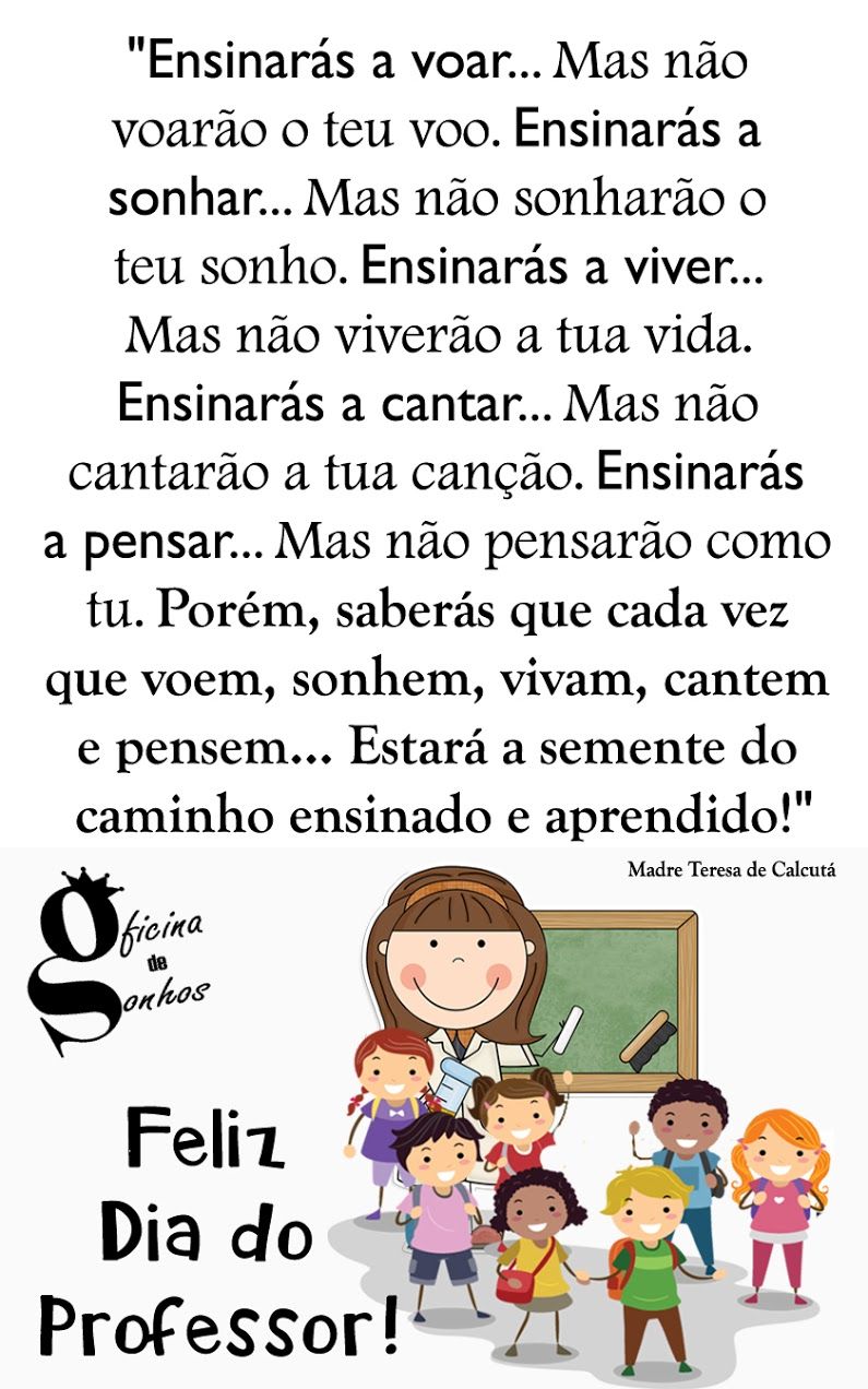 mensagem para professora