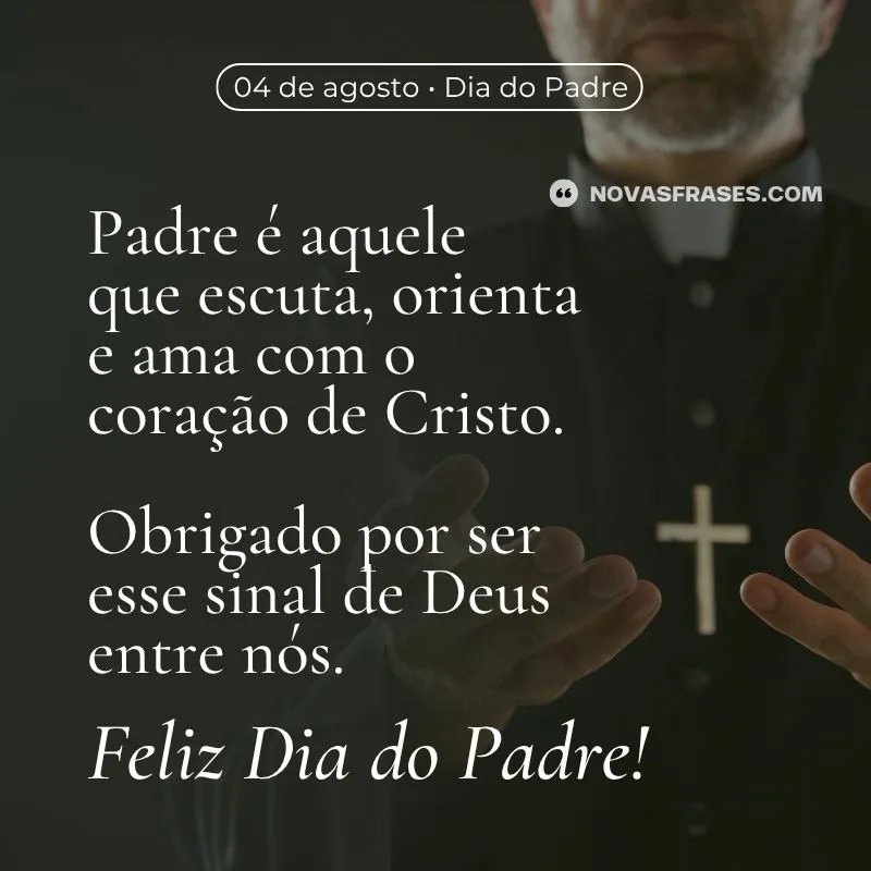agradecimento padre aniversário