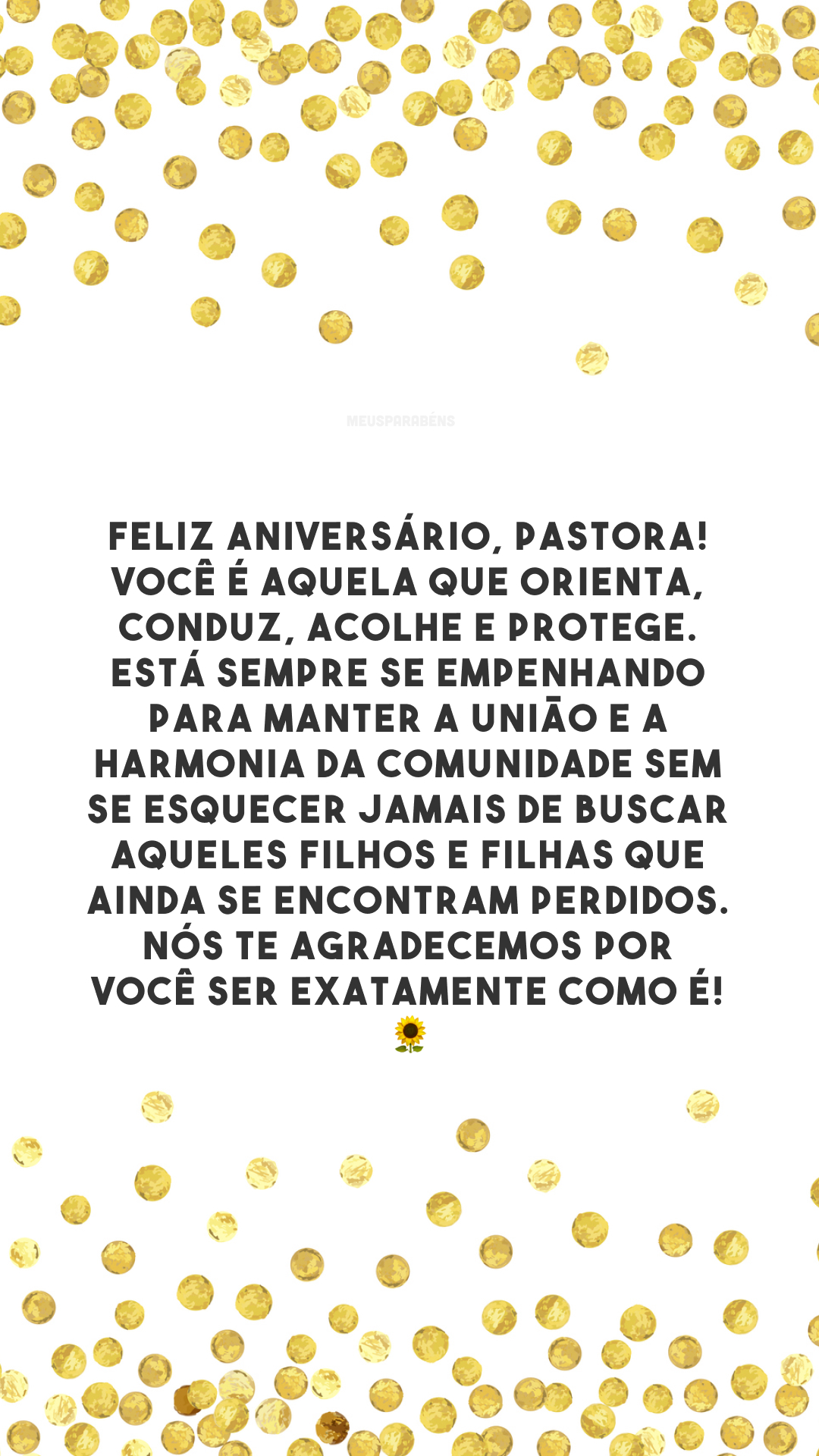 dia da pastora mensagem
