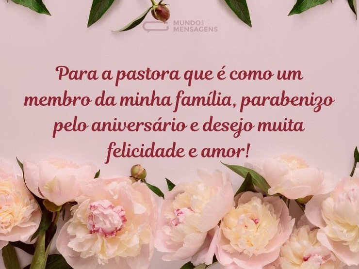 agradecimento para pastora