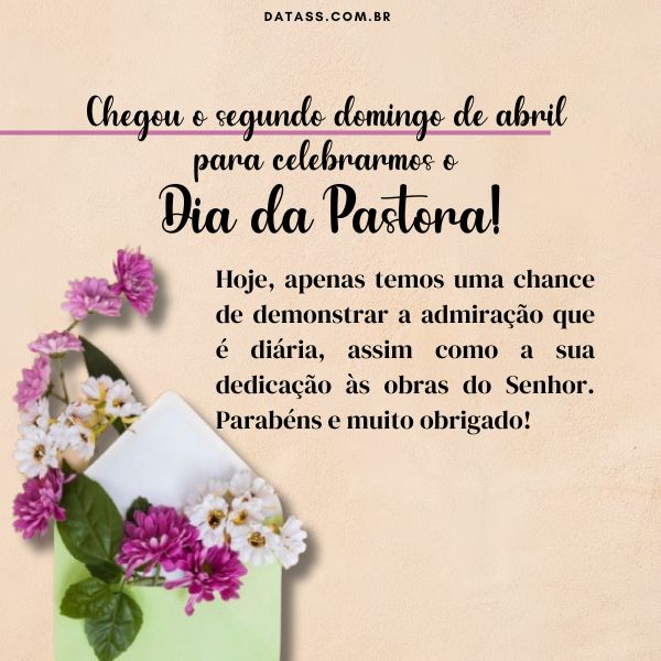 mensagem de aniversário para pastora