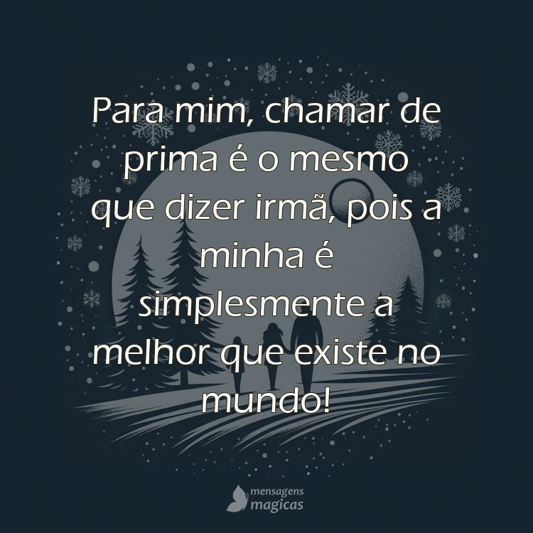 carinho para prima distante