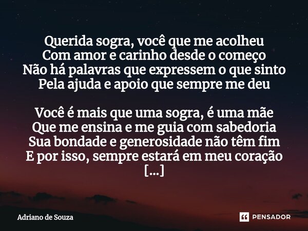 dia da sogra mensagem