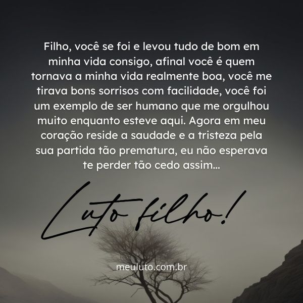 reflexão para filho