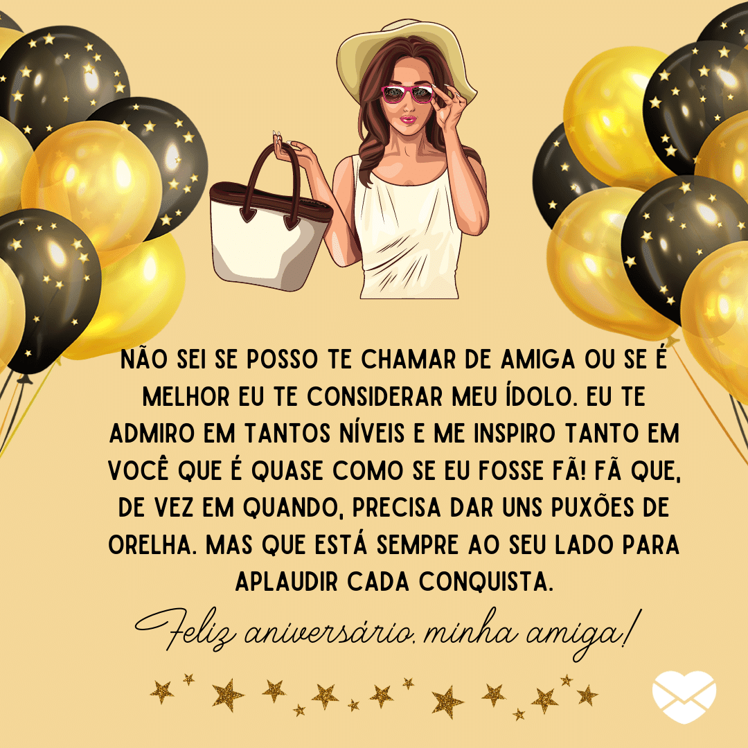 mensagens curtas de aniversário para amiga