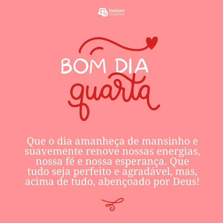 bom dia quarta feira abençoada
