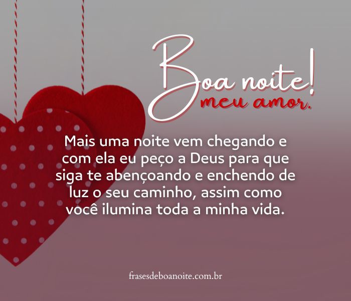 mensagem de boa noite para namorado