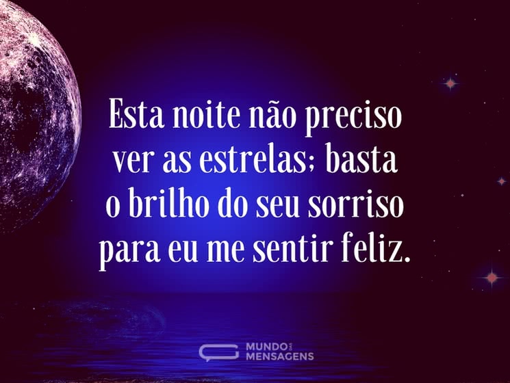 como mandar mensagem de boa noite criativa
