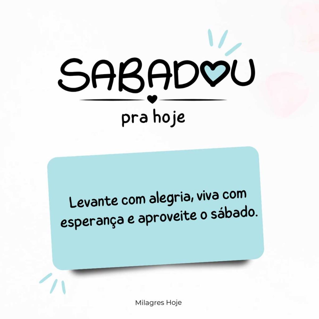 frases curtas de sábado para status