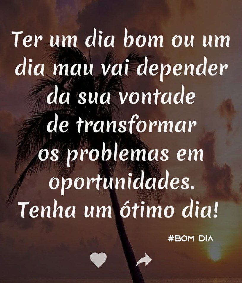 inspiração para começar o dia