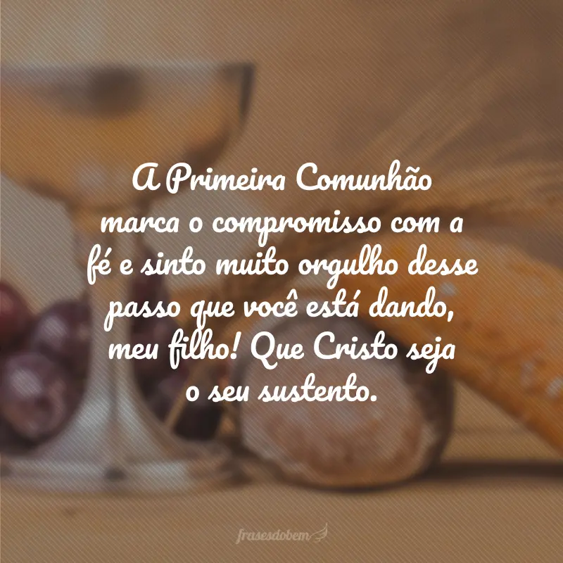 frases para primeira comunhão
