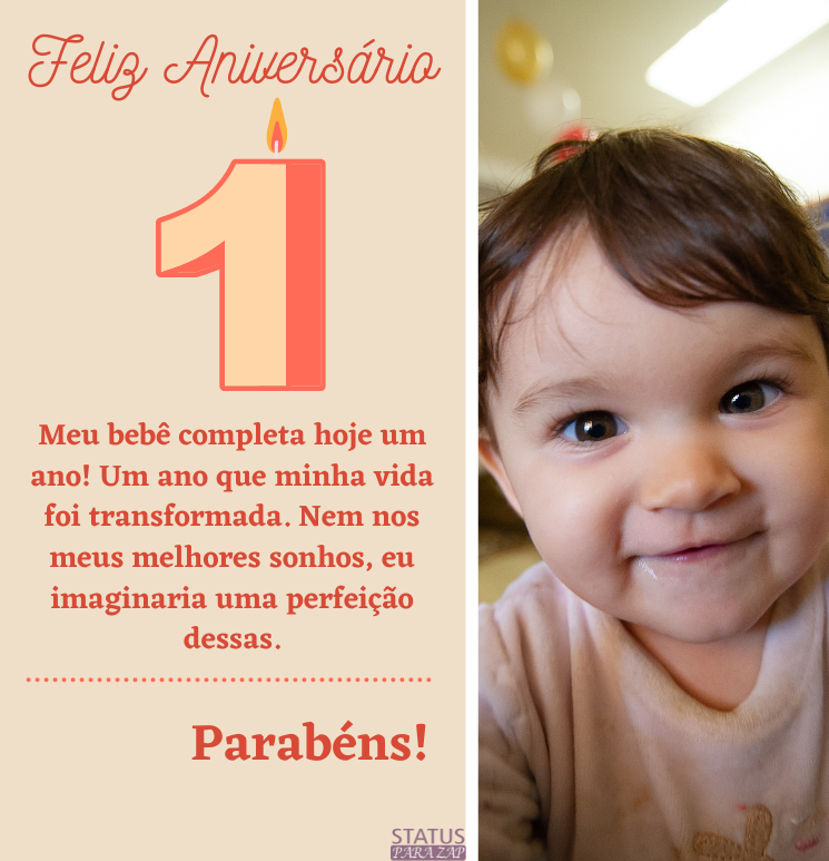 mensagens para festa de 1 ano