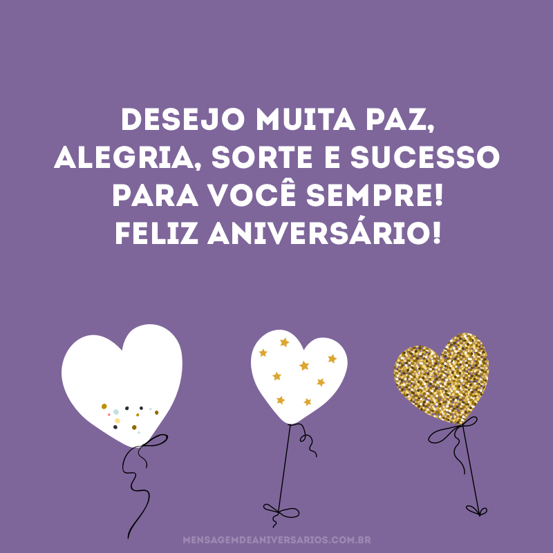 mensagens curtas de aniversário