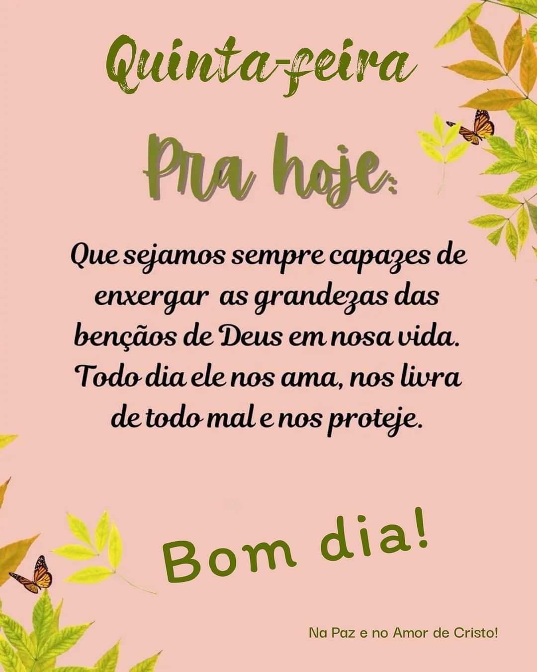 bom dia quinta-feira especial