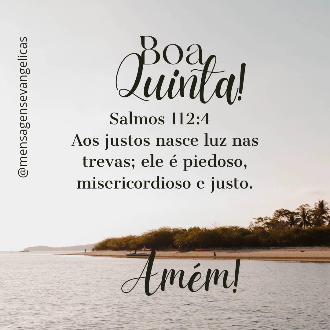 bom dia fé quinta-feira