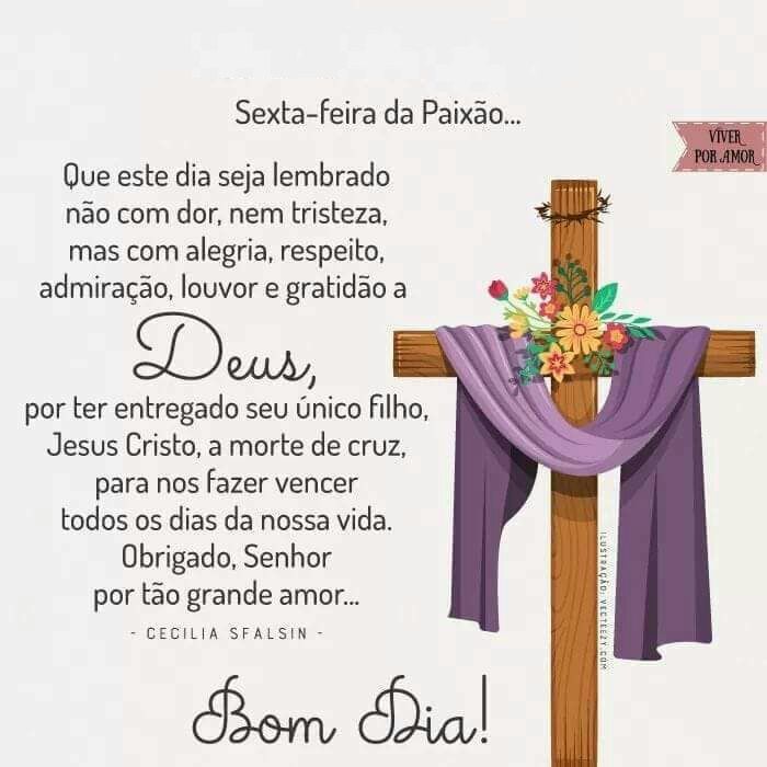 mensagem de fé Sexta-feira Santa