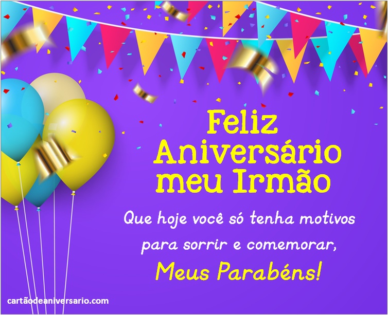 mensagem feliz aniversário irmão