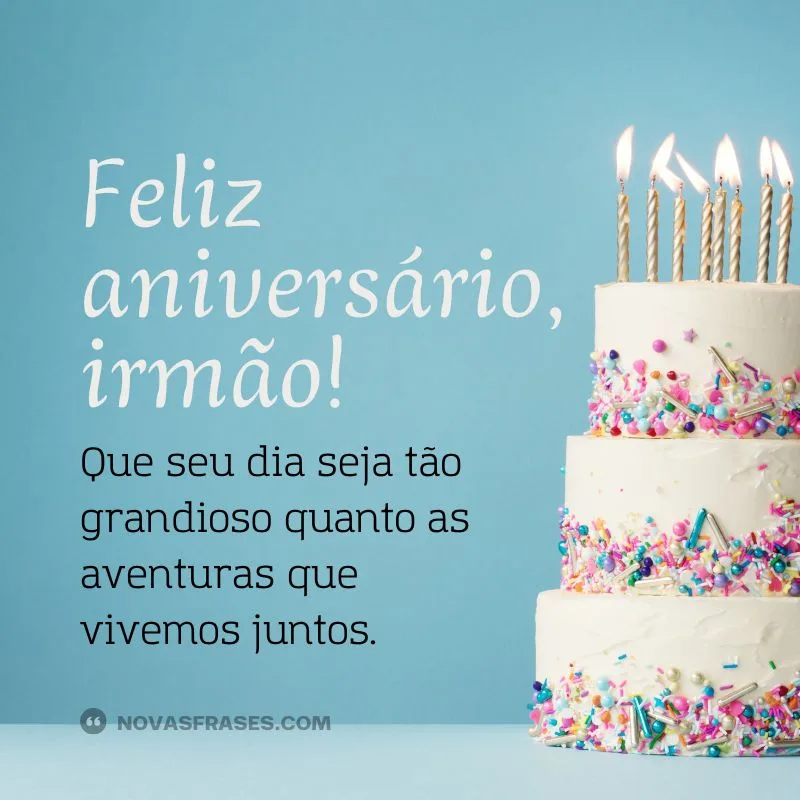 desejar feliz aniversário irmão