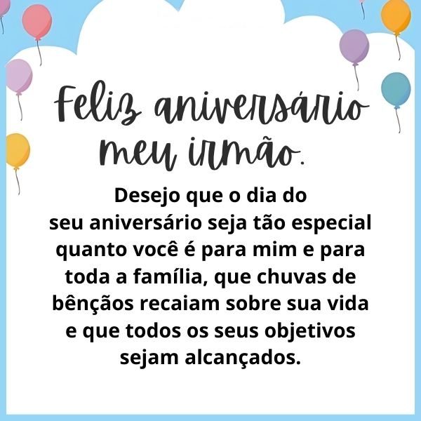 mensagens de aniversário para irmão mais velho